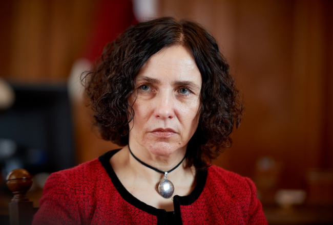 Izglītības un zinātnes ministre Ilga Šuplinska. Foto: Edmunds Brencis