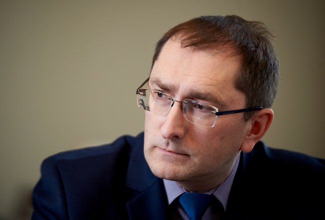 Satiksmes ministrs Tālis Linkaits. Foto: Edmunds Brencis