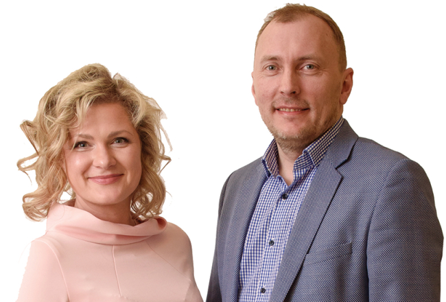 SIA Purenn valdes priekšsēdētājs Kristaps Kančs un valdes locekle Agate Jurkovska-Kanča.
Foto — Gints Ivuškāns