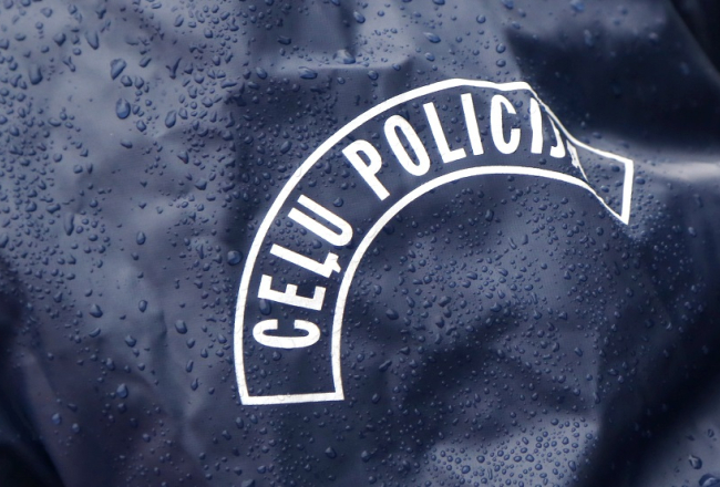 Ceļu policija. Foto: Edijs Pālens, LETA