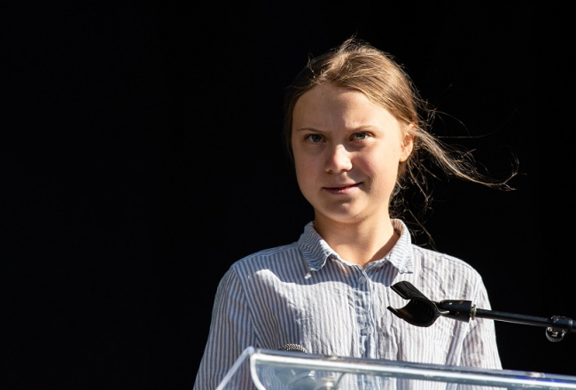 Zviedru vides aktīviste Grēta Tunberga. Foto: AFP/Scanpix/LETA