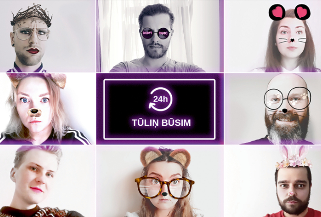 Intriģējoši bija pirmie divi publiskie stundu garie mēģinājumi Kvadrifrona izrādei 24 stundas