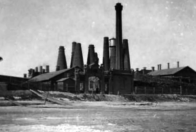 Šmita cementa fabrikas korpusi 19. un 20. gs. mijā Podragā
