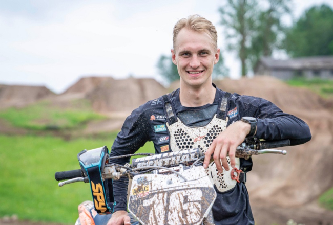 Motokrosists Kārlis Sabulis. Publicitātes foto