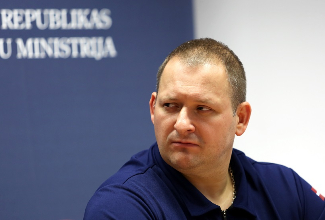 Jaunais Valsts policijas (VP) priekšnieks Armands Ruks. Foto: Sintija Zandersone, LETA