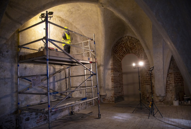 Rīgas pilī strādā restauratori. Publicitātes foto