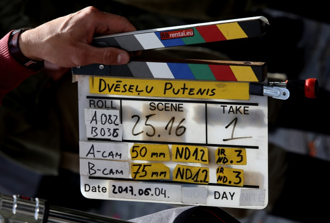 Filmas "Dvēseļu putenis" klapīte. Foto: Evija Trifanova, LETA