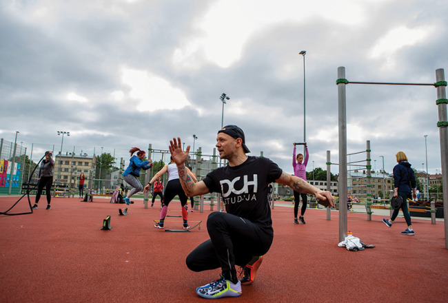 Kaspara Ozoliņa treniņi notiek centra sporta kvartālā Krišjāņa Barona ielā Rīgā.
Foto — Ina Kronberga