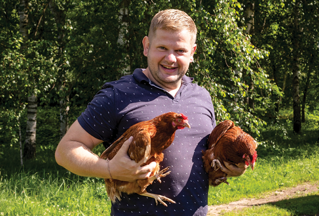 Zemnieku saimniecības Sprīdīši saimnieks Artis Galejs.
Foto — Ieva Salmane