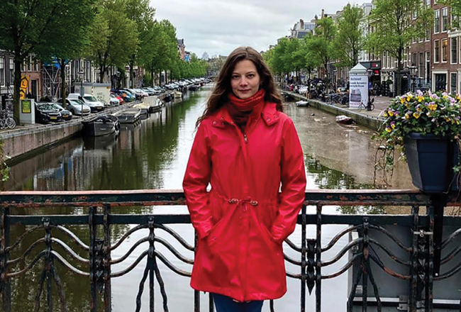 Šobrīd 28 gadus vecā zinātniece Undīne Papule dzīvo un strādā Amsterdamā.
Foto no personīgā arhīva