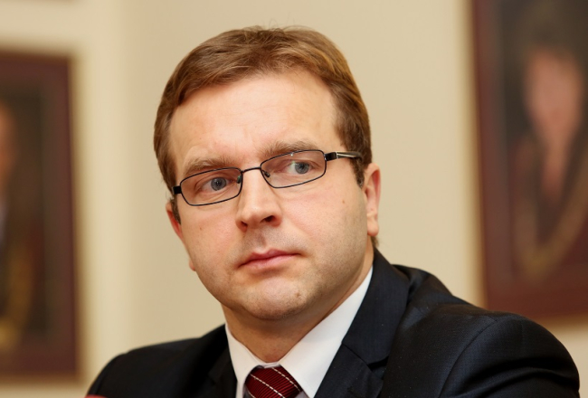 Satversmes tiesas priekšsēdētājs Aldis Laviņš. Foto: Edijs Pālens, LETA