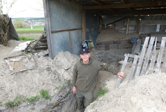 Juris Alberts Ulmanis Ukrainā. Autora foto