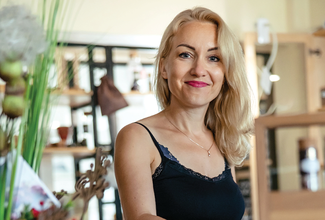 Baiba Grīnberga, SIA Manas garšas īpašniece.
Foto — Māris Arbidāns