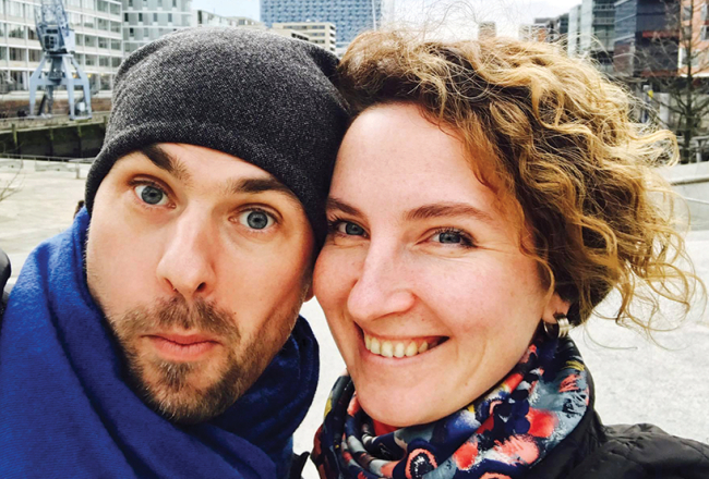 Arhitekte Anna Kirija un viņas vīrs fotogrāfs Arsens Fedosenko.
Foto no personīgā arhīva