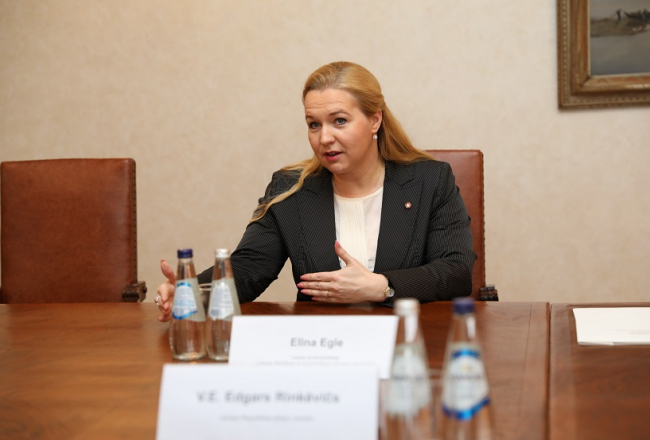 Elīna Egle-Ločmele, Latvijas Drošības un aizsardzības industriju federācijas valdes priekšsēdētāja. Publicitātes foto