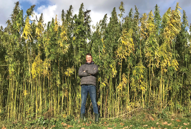 2018. gadā dibinātas biedrības Latvian Hemp Union vadītājs Ernests Plūmiņš.
Foto no uzņēmuma arhīva