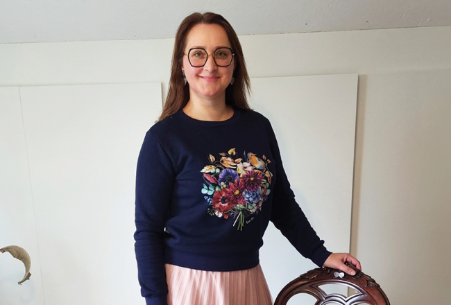 Andra Oto, SIA Mazliet romantikas dibinātāja un īpašniece.
Foto — Ilze Šķietniece