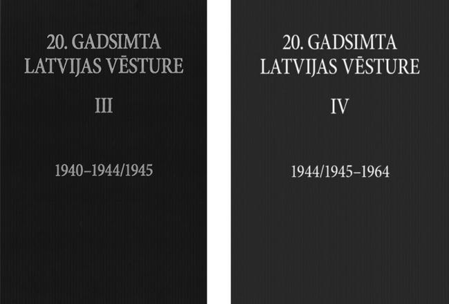 Autoru kolektīvs: Daina Bleiere, Dzintars Ērglis, Edvīns Evarts, † Andrievs Ezergailis, Kārlis Kangeris, Ainārs Lerhis, Uldis Neiburgs, Juris Pavlovičs, Irēne Šneidere, Rudīte Vīksne, Arturs Žvinklis. 20. gadsimta Latvijas vēsture. III. 1940—1944/1945. Latvijas Universitāte, 2022.
Autoru kolektīvs: Daina Bleiere, Dzintars Ērglis, Ainārs Lerhis, Juris Pavlovičs, Iveta Šķiņķe, Irēne Šneidere, Zigmārs Turčinskis, Rudīte Vīksne, Arturs Žvinklis. 20. gadsimta Latvijas vēsture. IV. 1944/1945—1964. Latvijas Universitāte, 2022.