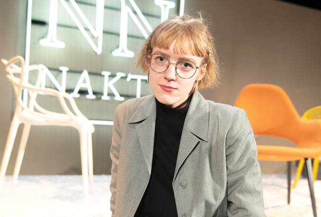 Daniela Zālīte: «Gribētos vairāk notikumu, kur māksla ir neērta, dinamiska, politiski iesaistīta.»
Foto — Kristaps Kalns