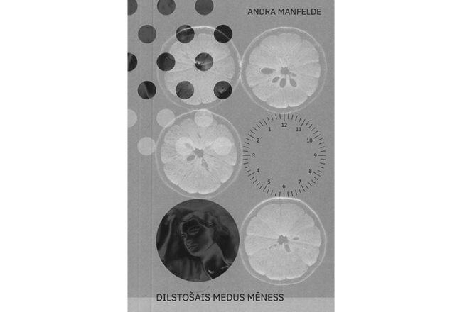 Andra Manfelde. Dilstošais medus mēness. Aminori, 2024. Krājums saņēmis žurnāla Domuzīme Dzejas balvu.