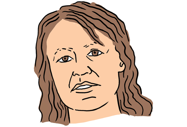 Solvita Strāķe. Zīmējums — Ernests Kļaviņš