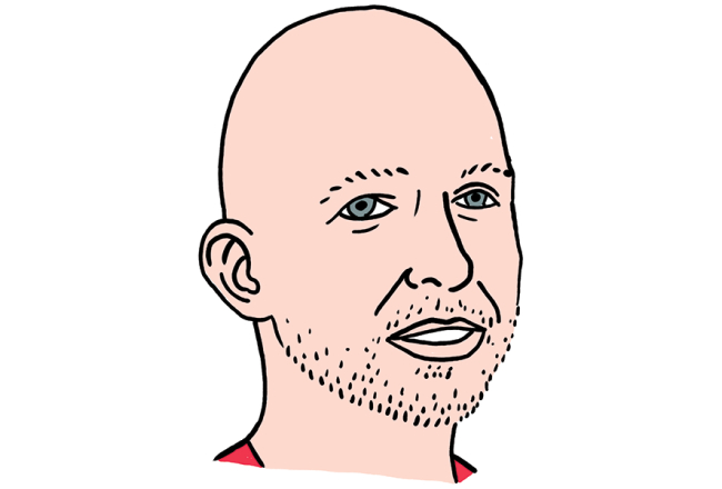 Artūrs Visockis-Rubenis. Zīmējums — Ernests Kļaviņš