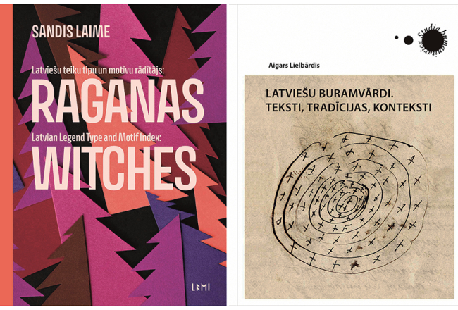 Sandis Laime. Raganas. Latviešu teiku tipu un motīvu rādītājs. Rīga: LFMI, 2024.
Aigars Lielbārdis. Latviešu buramvārdi. Teksti, tradīcijas, konteksti. Rīga: LFMI, 2024.