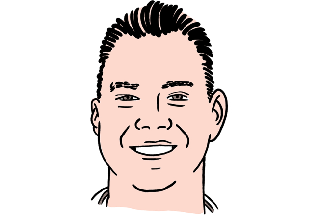 Kristians Jenčiuss. Zīmējums — Ernests Kļaviņš