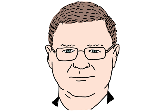 Valdis Dombrovskis. Zīmējums — Ernests Kļaviņš