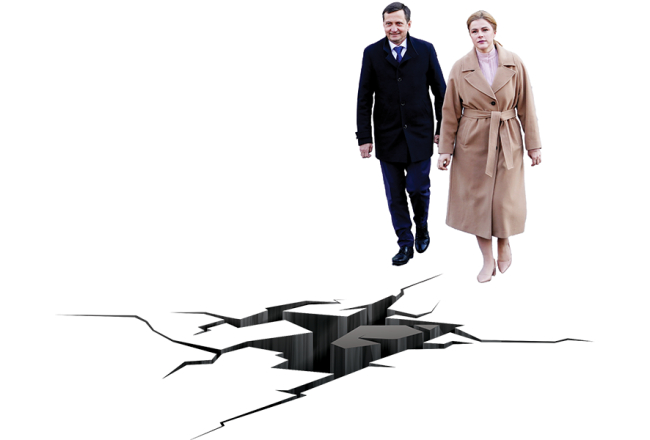 Premjerministre Evika Siliņa un ZZS līderis, zemkopības ministrs Armands Krauze. Ilustrācijai izmantots LETA foto