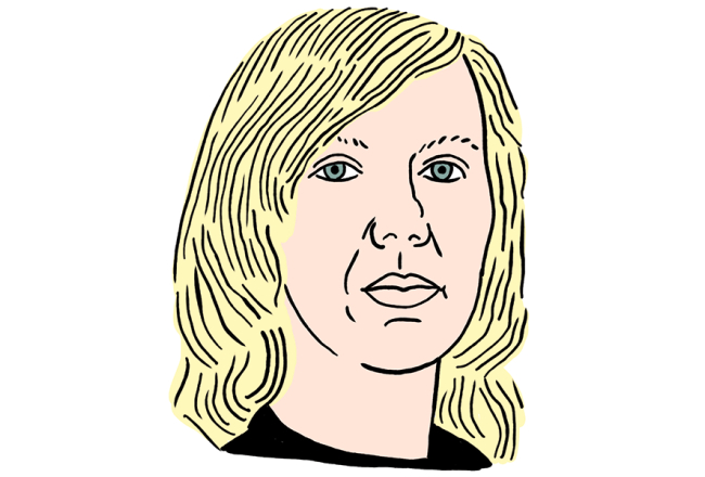 Sigita Geida. Zīmējums — Ernests Kļaviņš