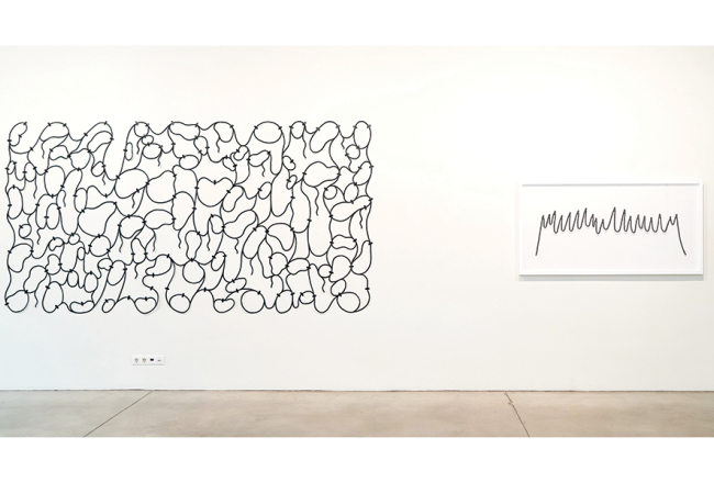 Maijas Kurševas personālizstādē Tīrraksts. Publicitātes foto