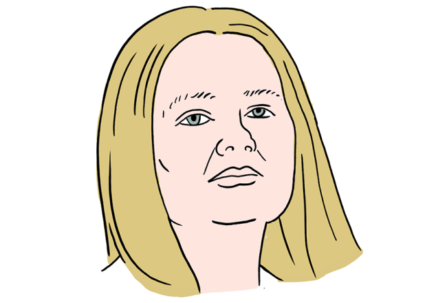 Marita Zitmane. Zīmējums — Ernests Kļaviņš