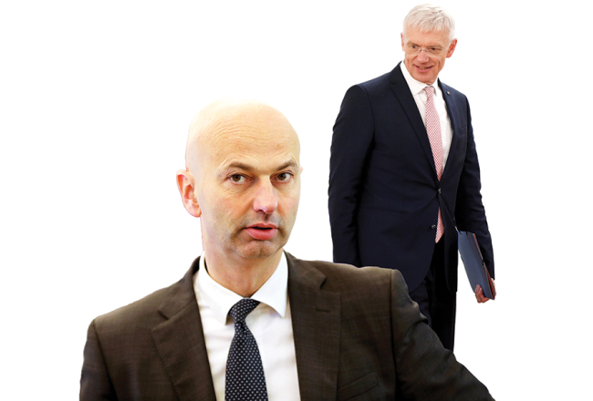 Jānis Citskovskis un Krišjānis Kariņš.