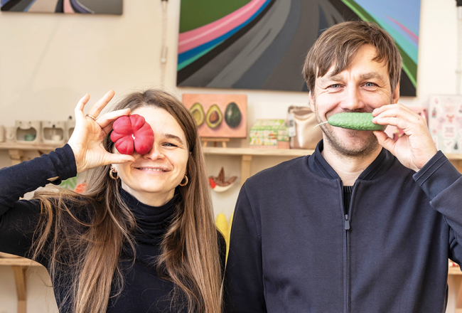 Aiva un Jānis Baloži, SIA Arisa un zīmola Gardenia Eco vadītāji.