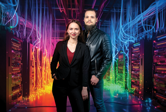 Komanda: Agnese un Artūrs Jaunošāni ir Ajelix līdzīpašnieki un vienīgie darbinieki. Foto no uzņēmuma arhīva