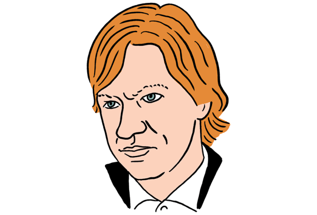 Andris Vīksna. Zīmējums — Ernests Kļaviņš