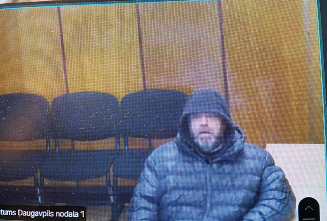 Slepkavībā apsūdzētais Igors Haits tiesas sēdē.