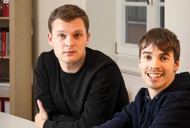 Jānis Grūtups (no kreisās) un Fricis Gustavs Alliks pēc aizvadītajiem mēnešiem cer, ka programma Badijs turpināsies.