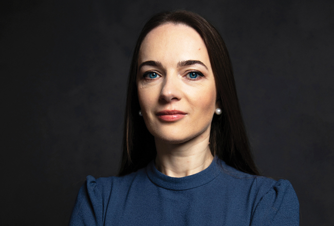 Nobela Miera prēmijas laureāte Oleksandra Matvijčuka.