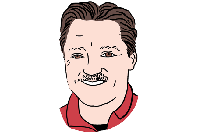 Ivo Šteinbergs. Zīmējums — Ernests Kļaviņš