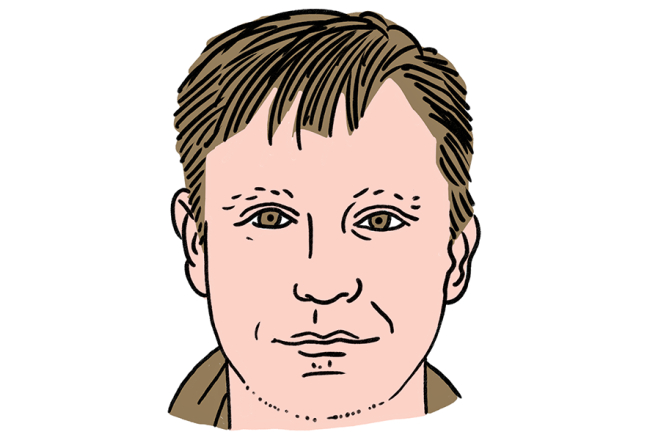 Visvaldis Valtenbergs. Zīmējums — Ernests Kļaviņš