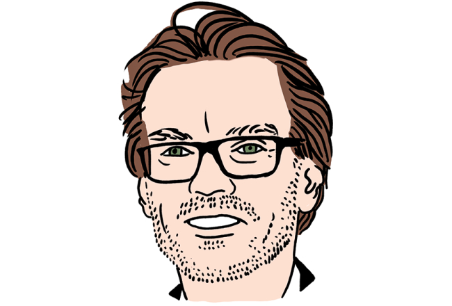 Ekehards Ernsts. Zīmējums — Ernests Kļaviņš