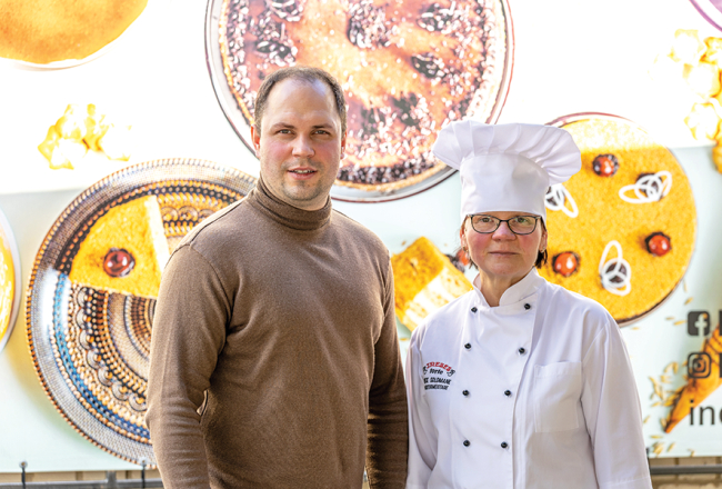Juris un Inese Goldmaņi, SIA Ineses tortes īpašnieki.
