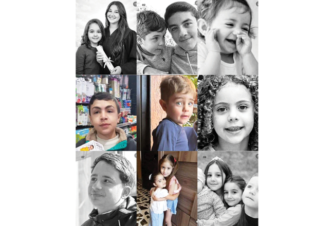 Daži no libāņu bērniem, kas gājuši bojā Izraēlas gaisa triecienos.