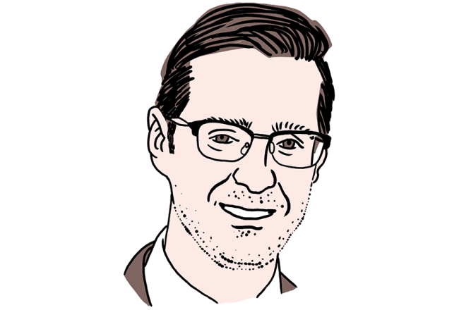 Mārtiņš Lazdovskis. Zīmējums — Ernests Kļaviņš