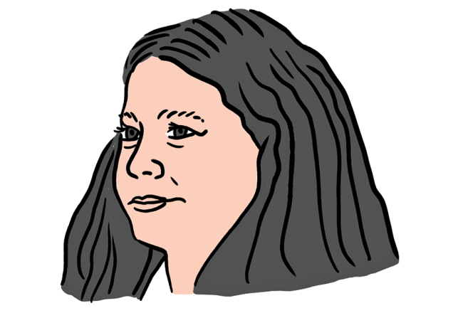 Sevhila Musajeva. Zīmējums — Ernests Kļaviņš