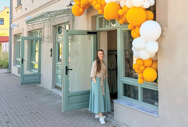 Jaunā uzņēmēja Evika Kervāne.