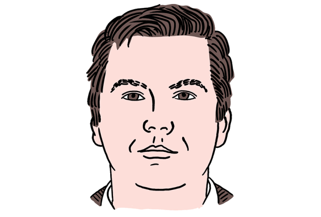 Kārlis Mendziņš. Zīmējums — Ernests Kļaviņš