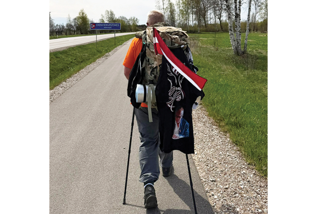 Aigars Stonis sava gājiena sākumā.